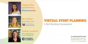 Virtual Event Planning: Key Takeaways with Andrea Lovanhill, Evelyne Kuo, and Mo Herbert